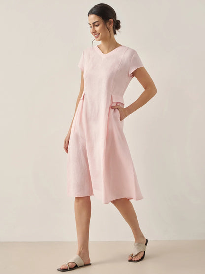 Linen Midi Dress – Romy by Maravesse (4)