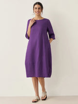 Noor | Linen Midi Dress for Holidays