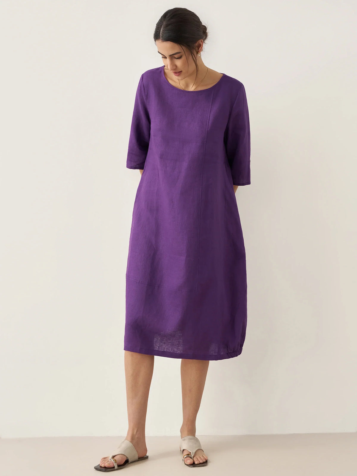 Linen Midi Dress – Noor by Maravesse (5)