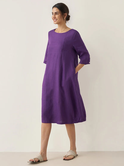Linen Midi Dress – Noor by Maravesse (6)