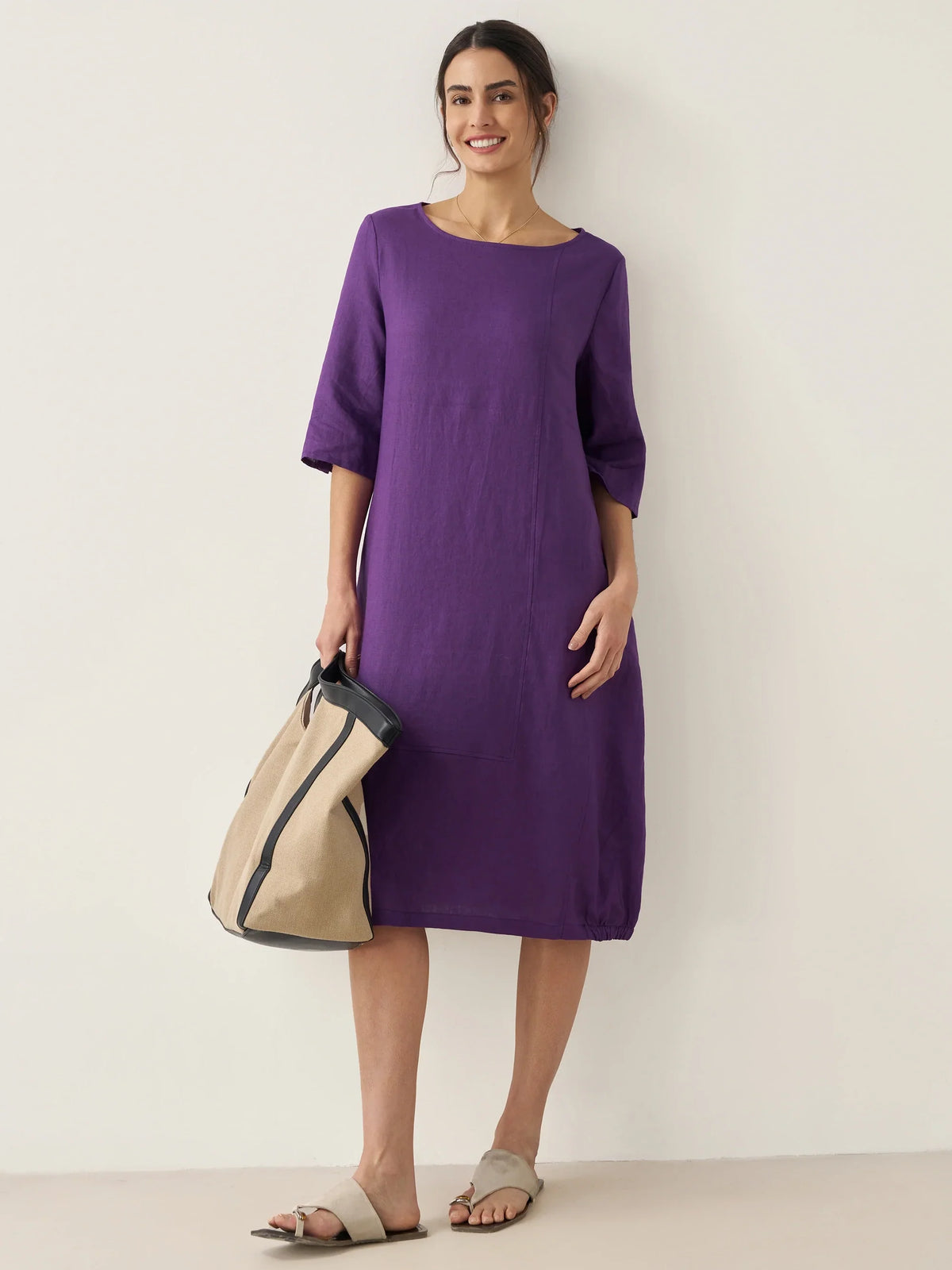 Linen Midi Dress – Noor by Maravesse (7)