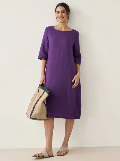 Linen Midi Dress – Noor by Maravesse (7)