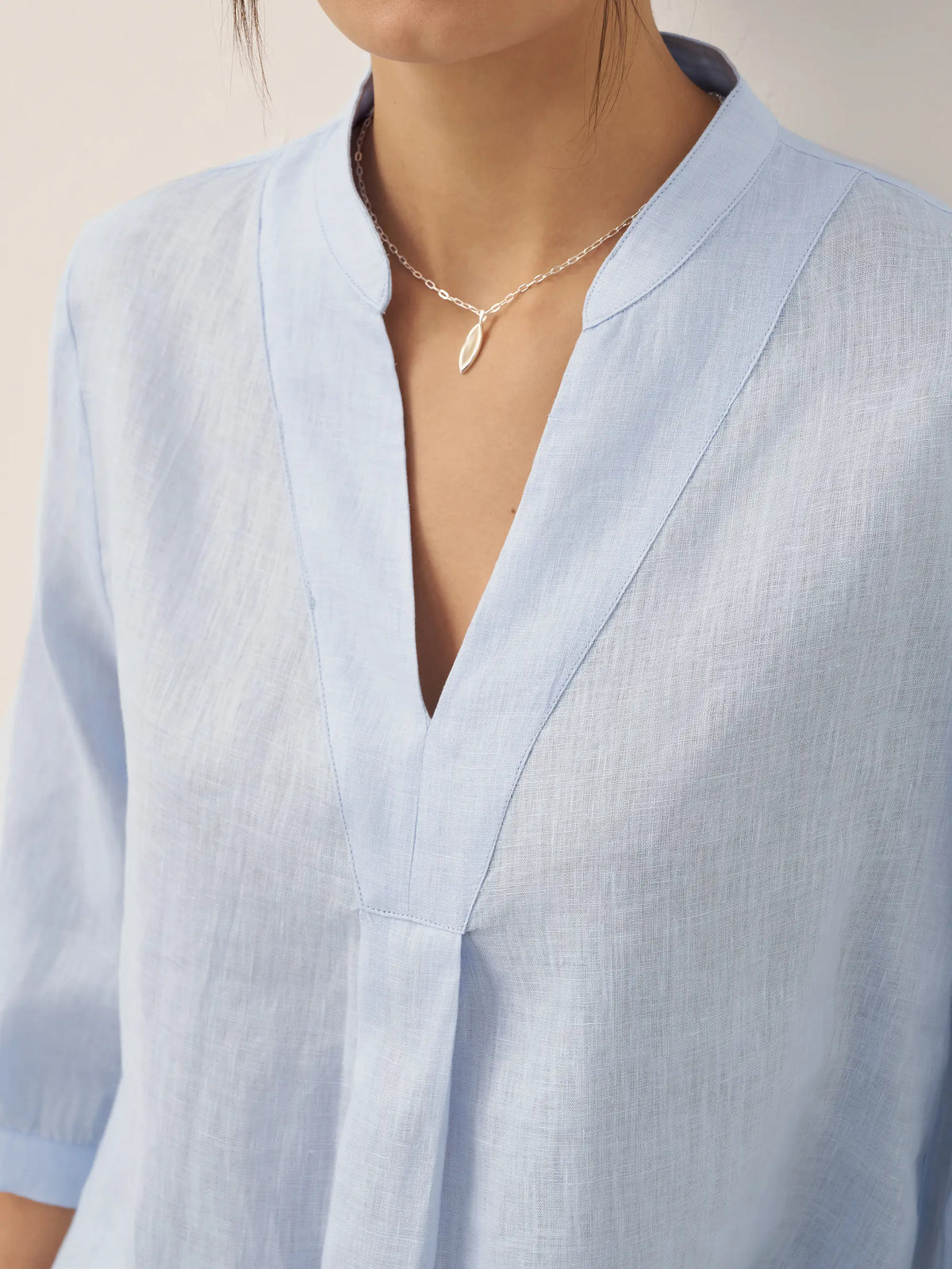A-Line Linen Blouse – Delphine by Maravesse (18)