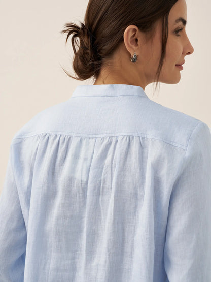A-Line Linen Blouse – Delphine by Maravesse (19)