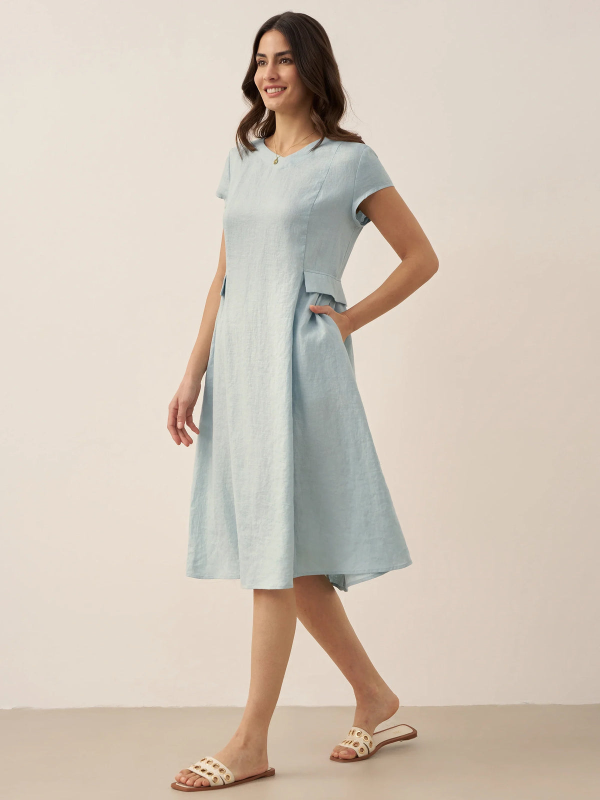 Linen Midi Dress – Romy by Maravesse (27)