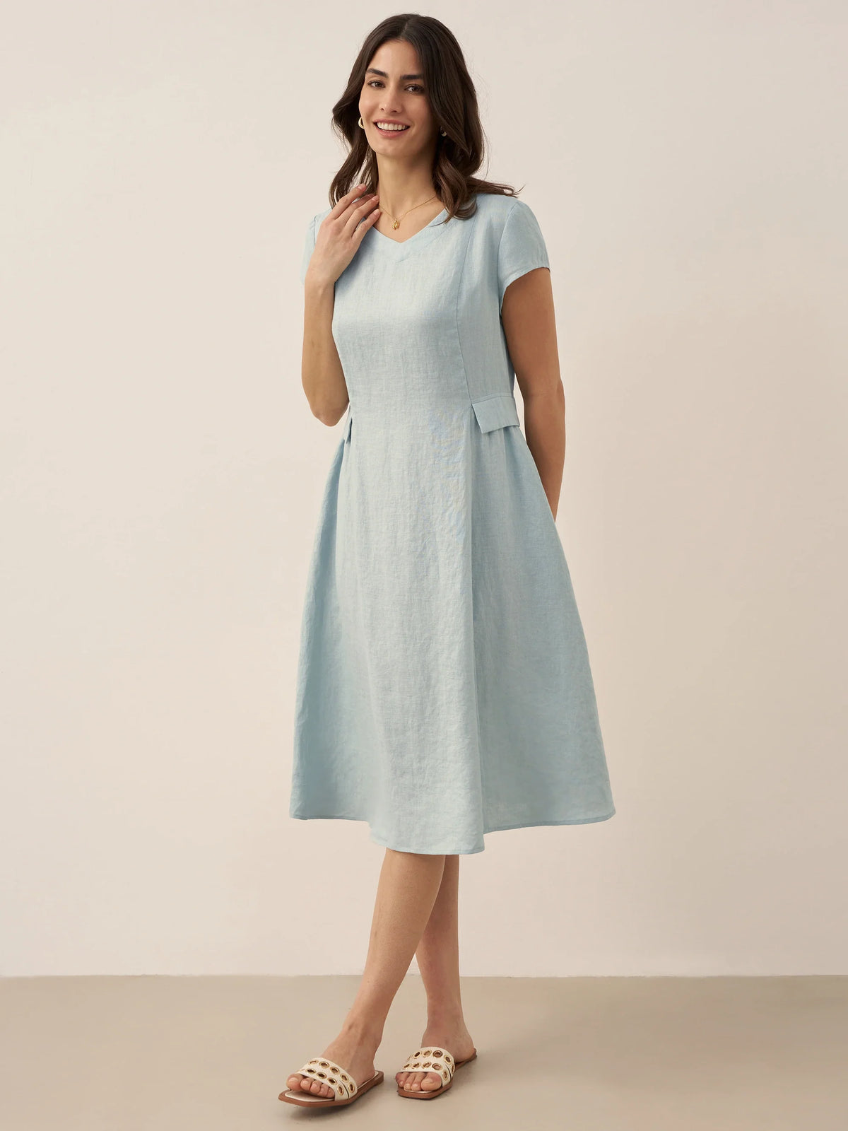 Linen Midi Dress – Romy by Maravesse (29)