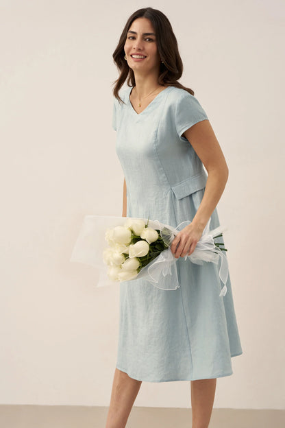 Linen Midi Dress – Romy by Maravesse (31)