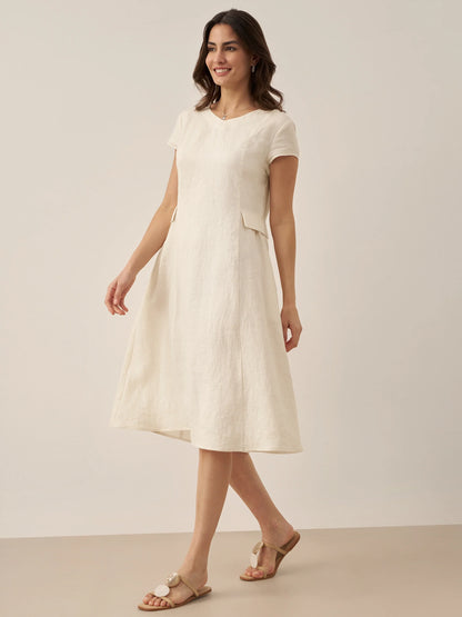 Linen Midi Dress – Romy by Maravesse (20)
