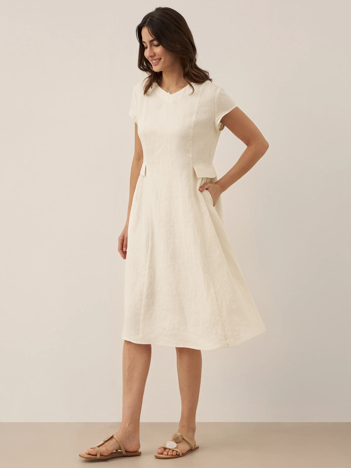 Linen Midi Dress – Romy by Maravesse (15)