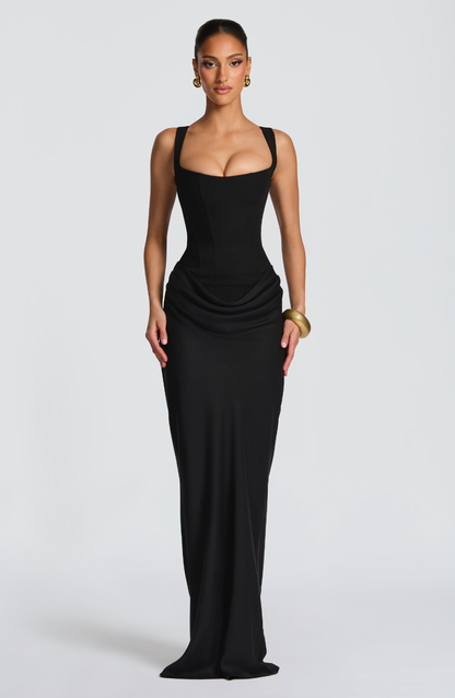 Hourglass Maxi Dress in Black – Juno by Maravesse
