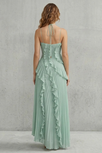Ruffle Pleated Maxi Dress – Genevieve by Maravesse (22)