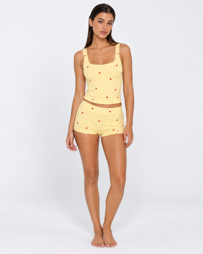 Sleep Set in Light Yellow – Colette by Maravesse