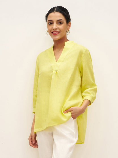A-Line Linen Blouse – Delphine by Maravesse (55)