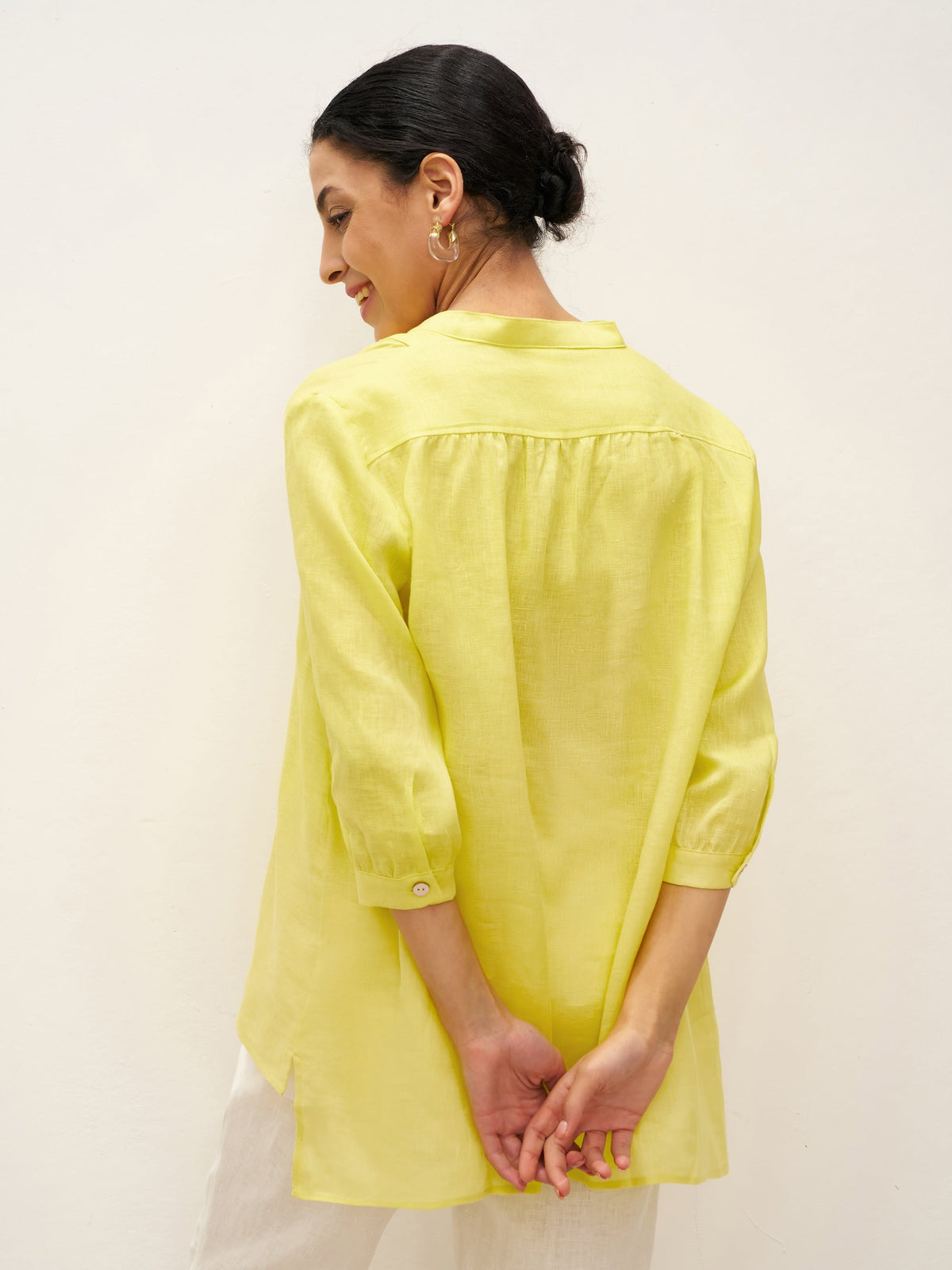 A-Line Linen Blouse – Delphine by Maravesse (56)