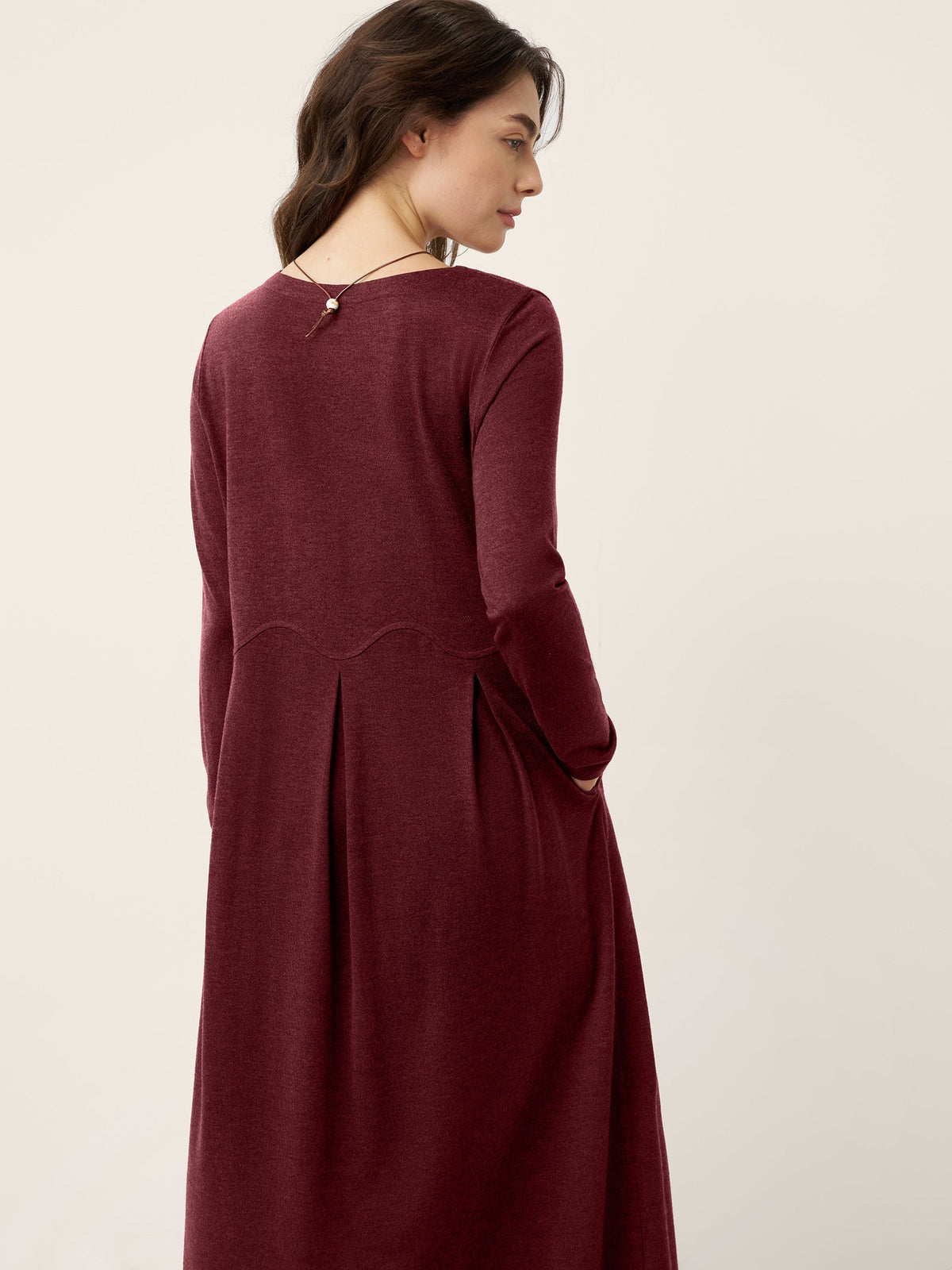Wool Midi Dress – Sabine by Maravesse (16)