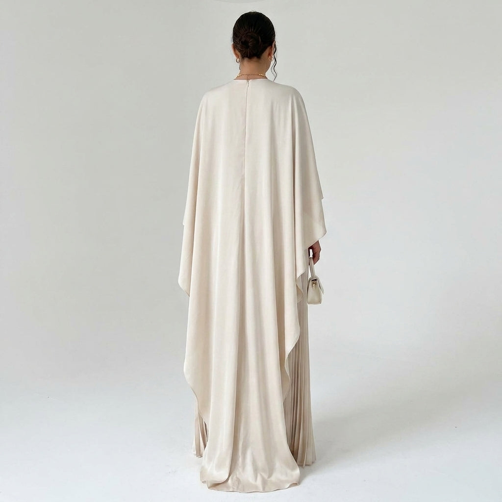 Pleated Chiffon Maxi Dress – Thais by Maravesse (3)