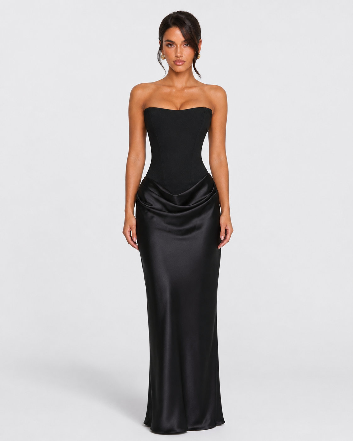 Corset Gown in Black – Siri by Maravesse
