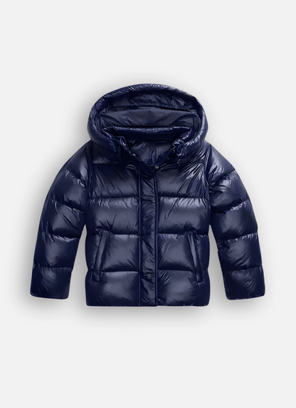 Puffer Jacket in Blue – Harriet by Maravesse