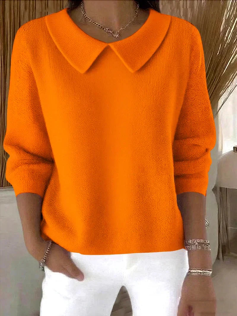 Timeless Jumper in Orange – Georgiana by Maravesse
