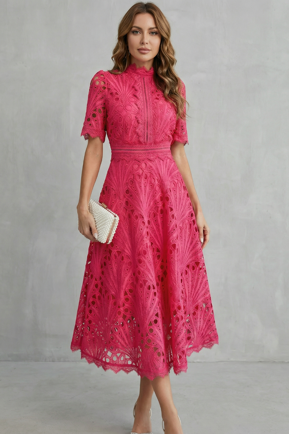 Lace Midi Dress – Fleur by Maravesse (2)