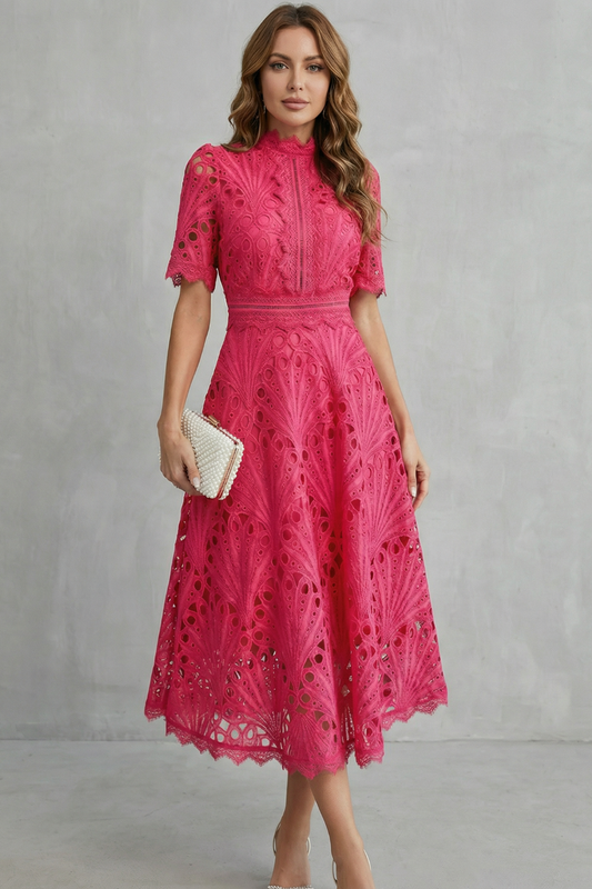 Lace Midi Dress – Fleur by Maravesse (2)