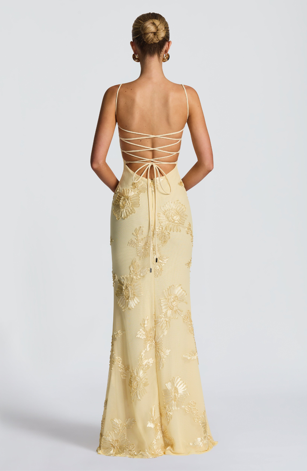 Elara Lace Maxi, back