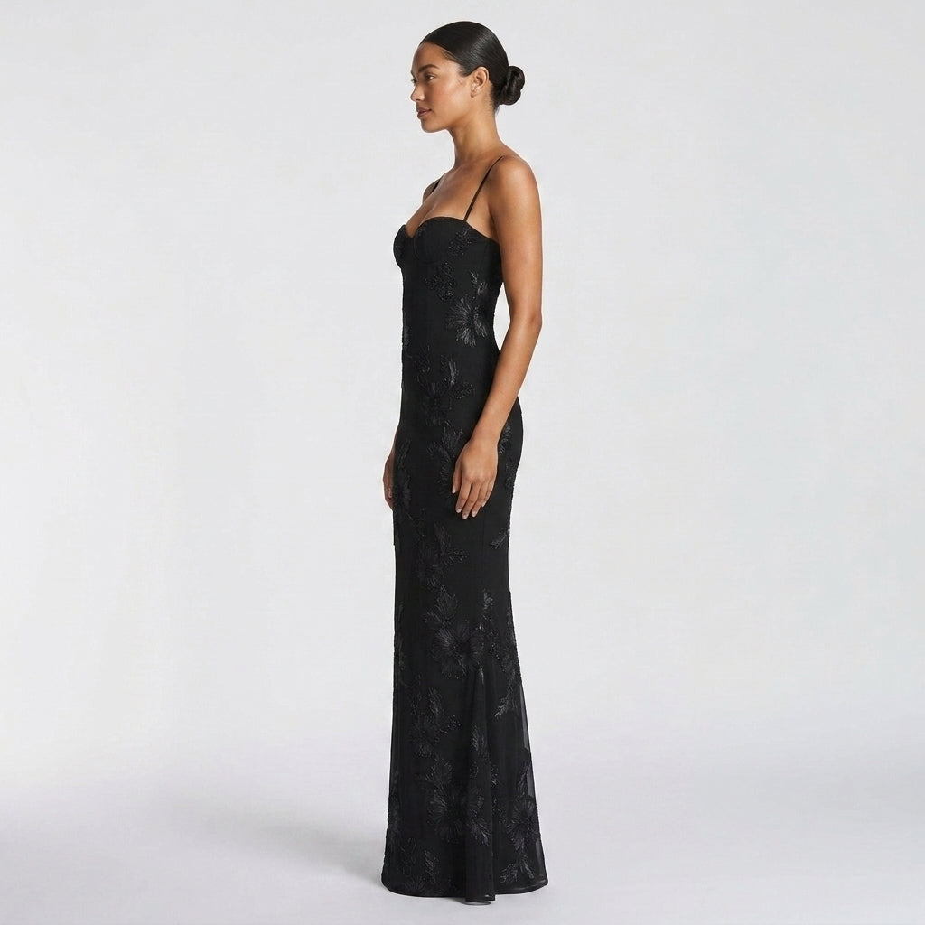 Lace Corset Maxi Dress – Odile by Maravesse (4)