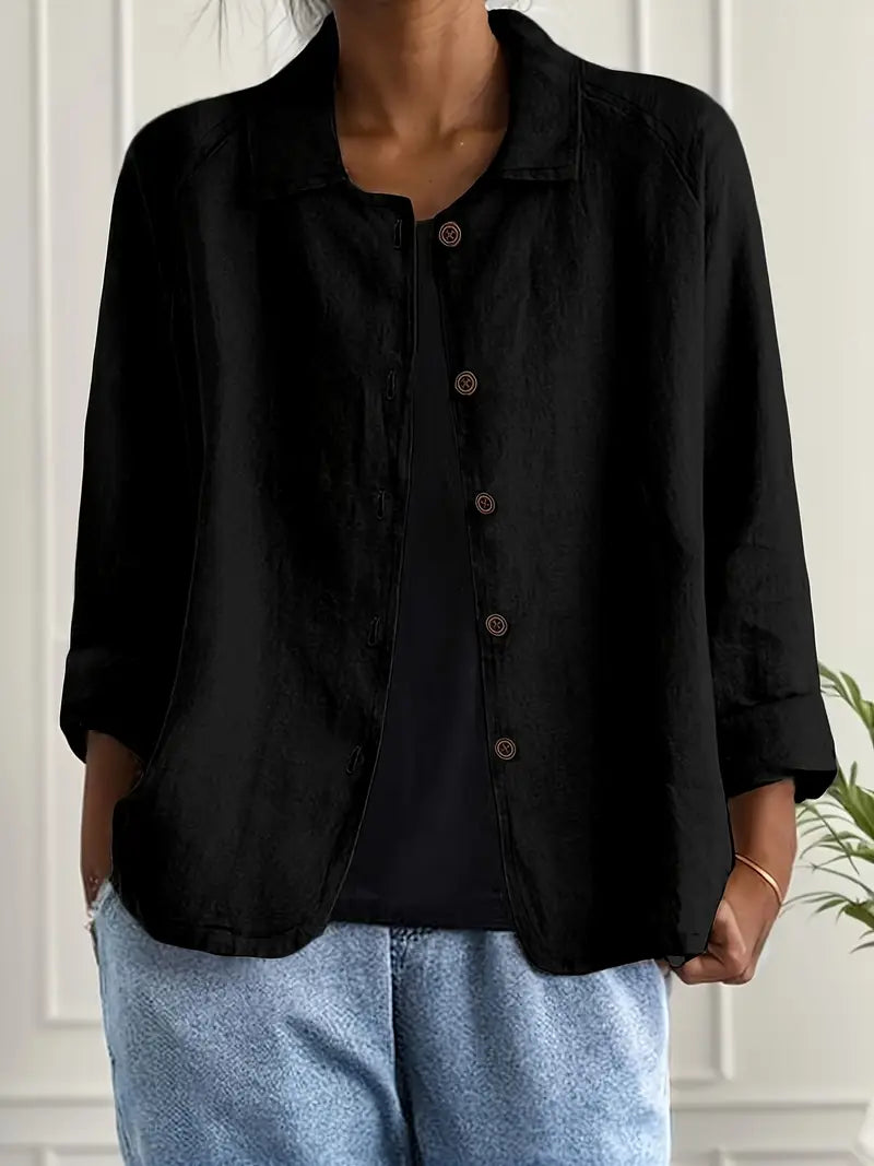 Blouse in Black – Sabine by Maravesse