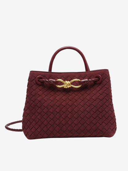 Suede Bag in Burgundy – Camille by Maravesse