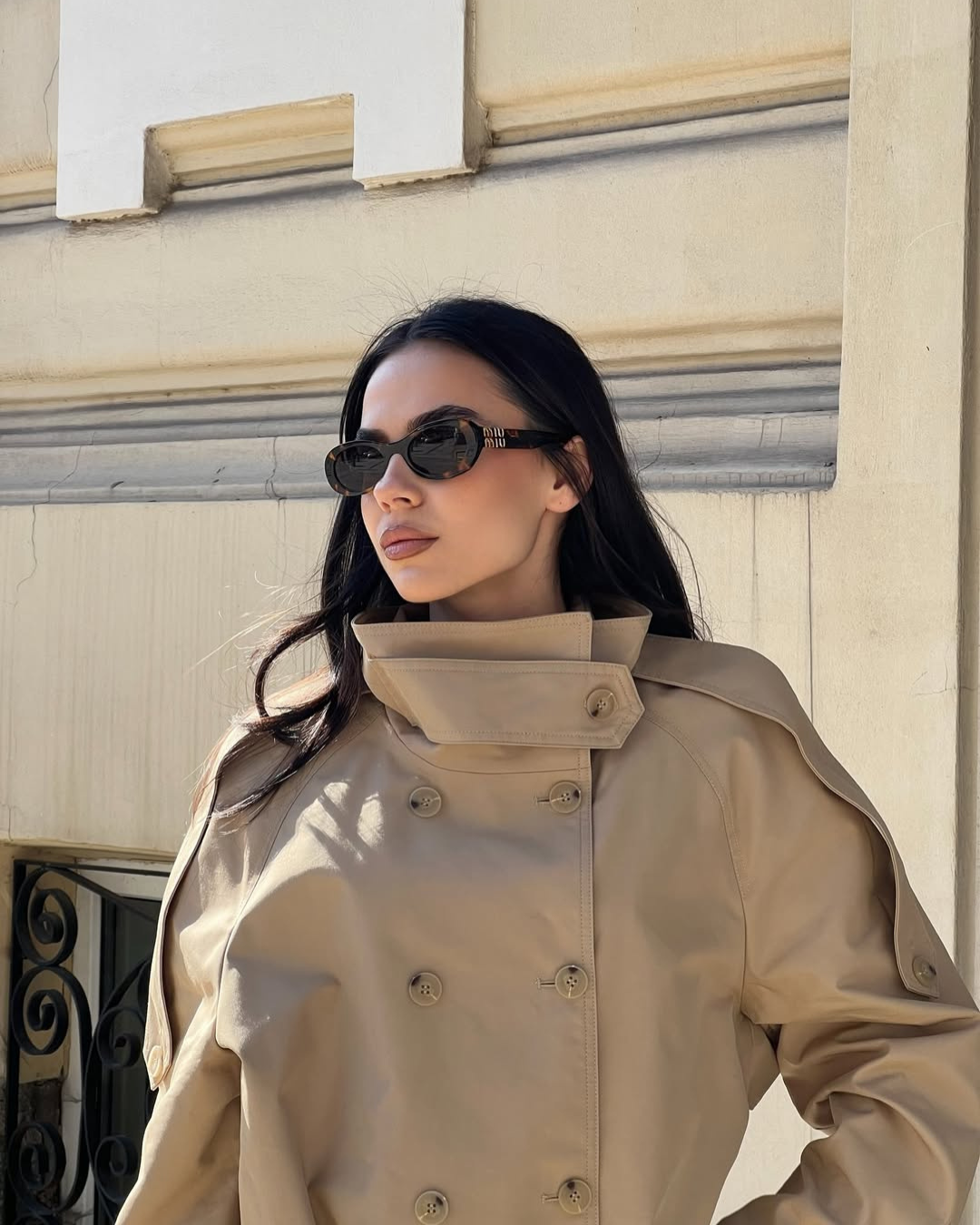 Cropped Trench Coat – Sienna by Maravesse (3)