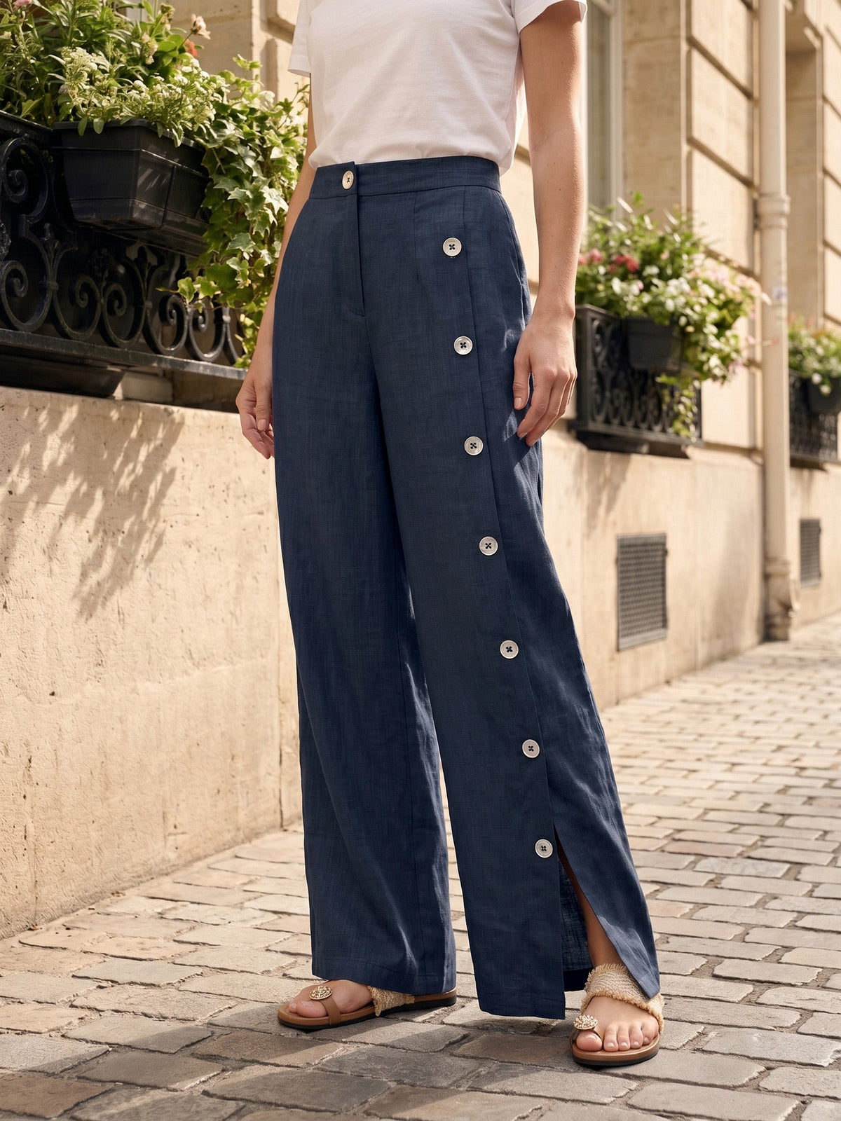Linen Trousers – Lucille by Maravesse (11)