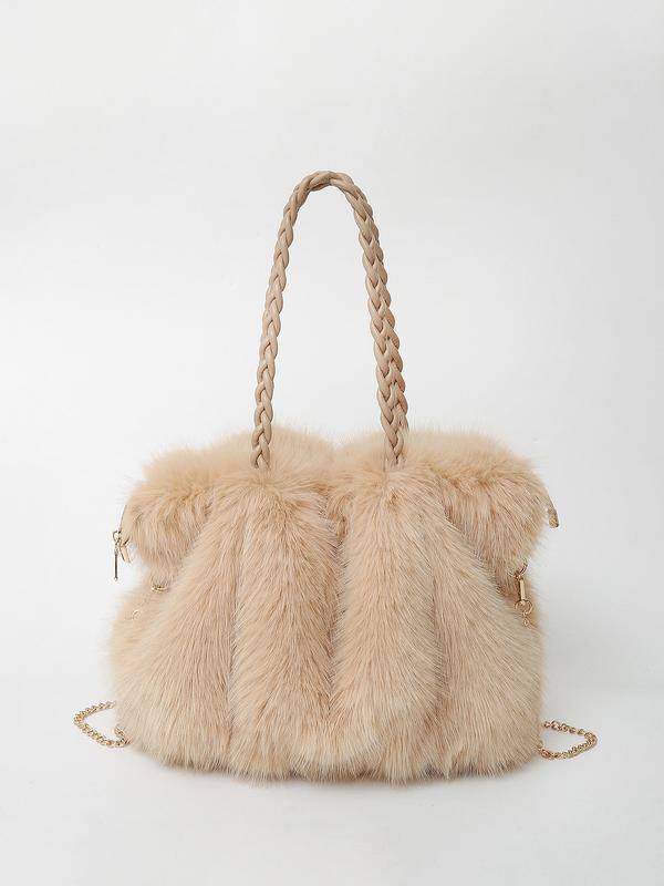 Velvet Tote in Khaki Gray – Imogen by Maravesse