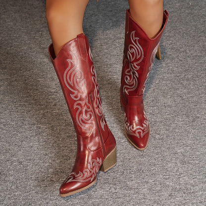Embroidered Leather Boots – Lavinia by Maravesse (12)
