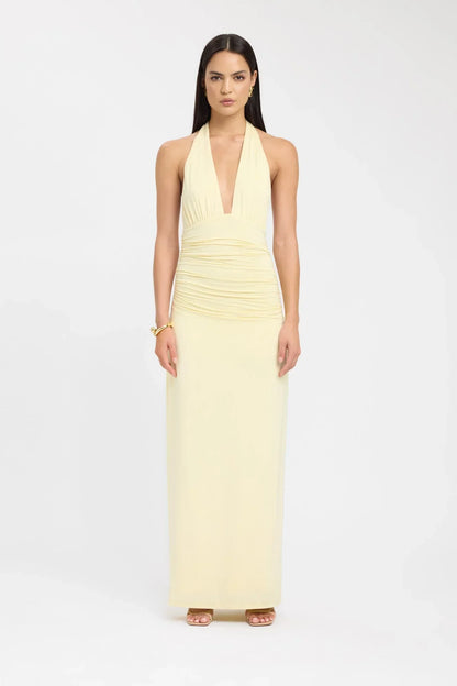 Cocktail Maxi Dress in Yellow – Nanna by Maravesse