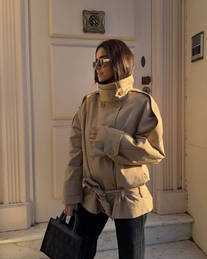 Cropped Trench Coat – Sienna by Maravesse (5)
