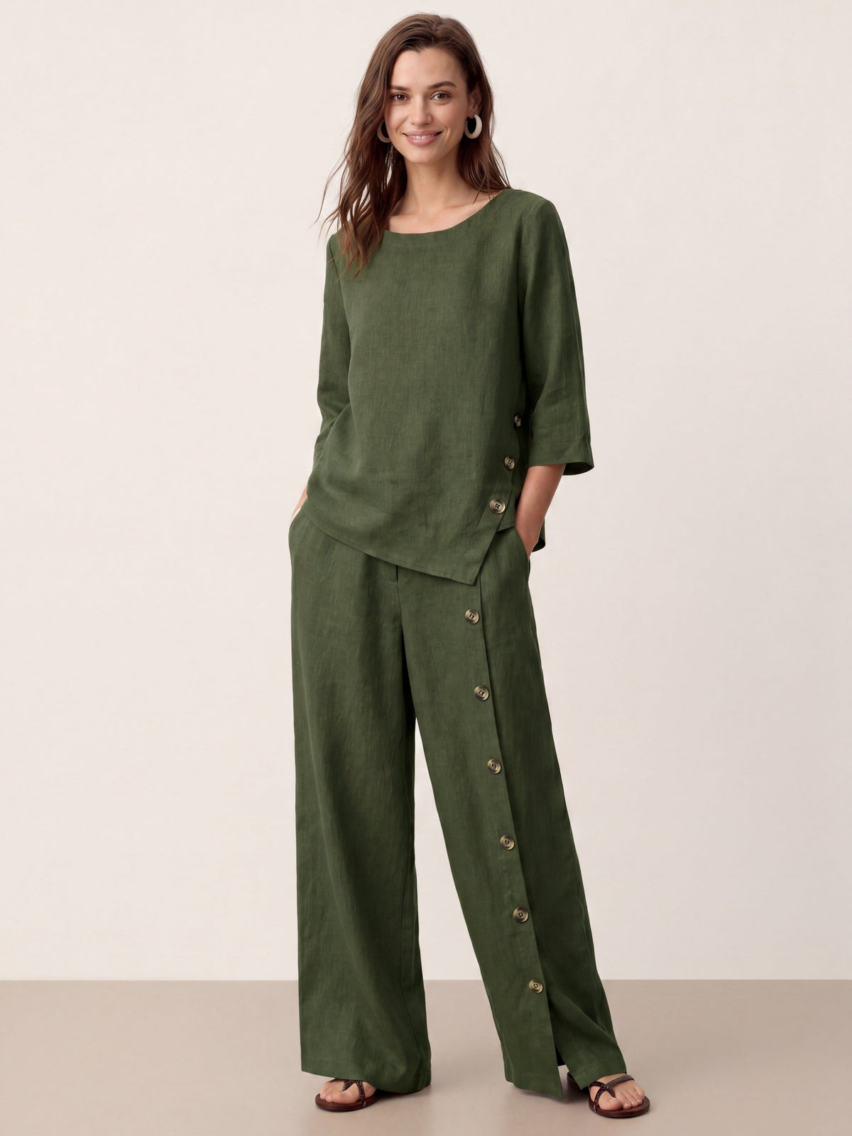 Linen Trousers – Lucille by Maravesse (30)