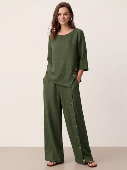 Linen Trousers – Lucille by Maravesse (30)