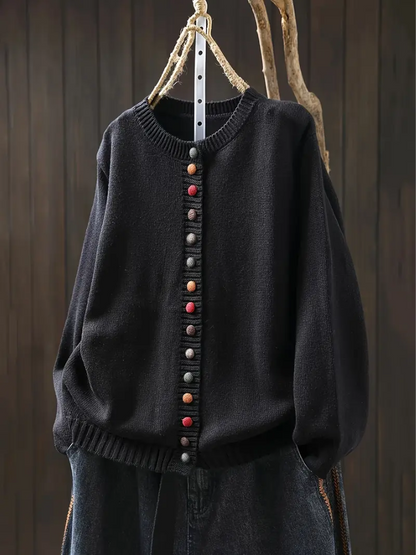 Timeless Cardigan in Black – Henrietta by Maravesse