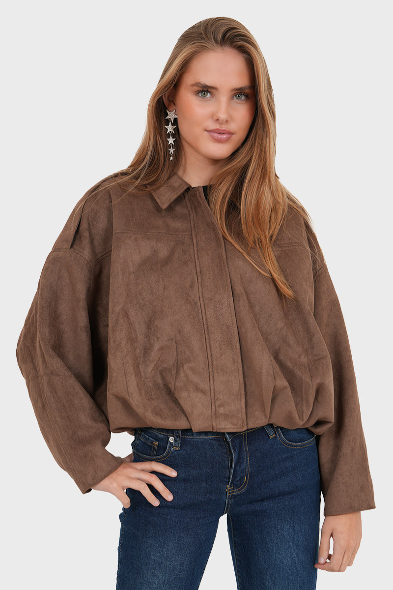 Luxe Jacket in Coffee – Anouk by Maravesse