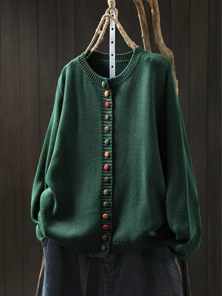 Timeless Cardigan in Green – Henrietta by Maravesse
