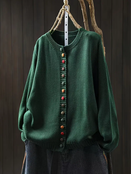 Timeless Cardigan in Green – Henrietta by Maravesse