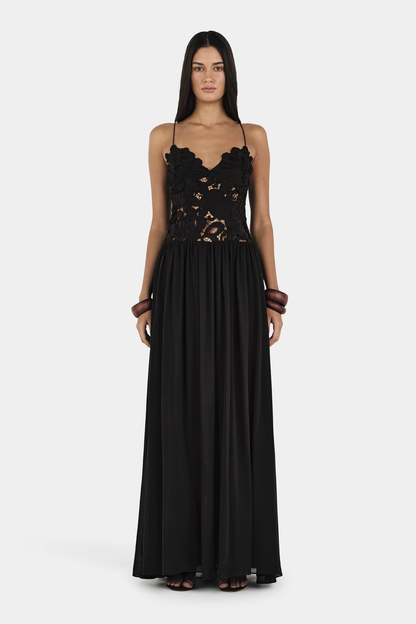 Lace Maxi Dress in Black – Florence by Maravesse