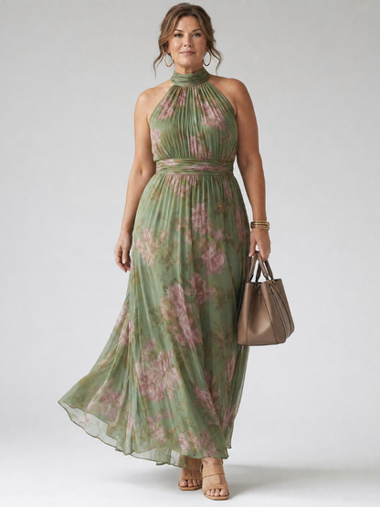 Floral Halter Midi Dress – Pernille by Maravesse (6)