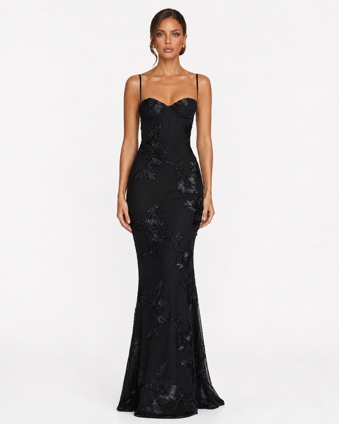 Corset Gown in Black – Arabella by Maravesse