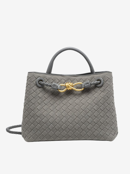 Suede Bag in Grey – Camille by Maravesse