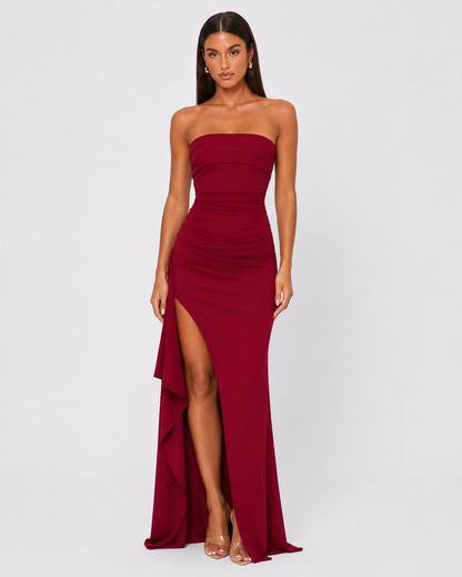 Maxi Dress in Burgundy – Georgiana by Maravesse