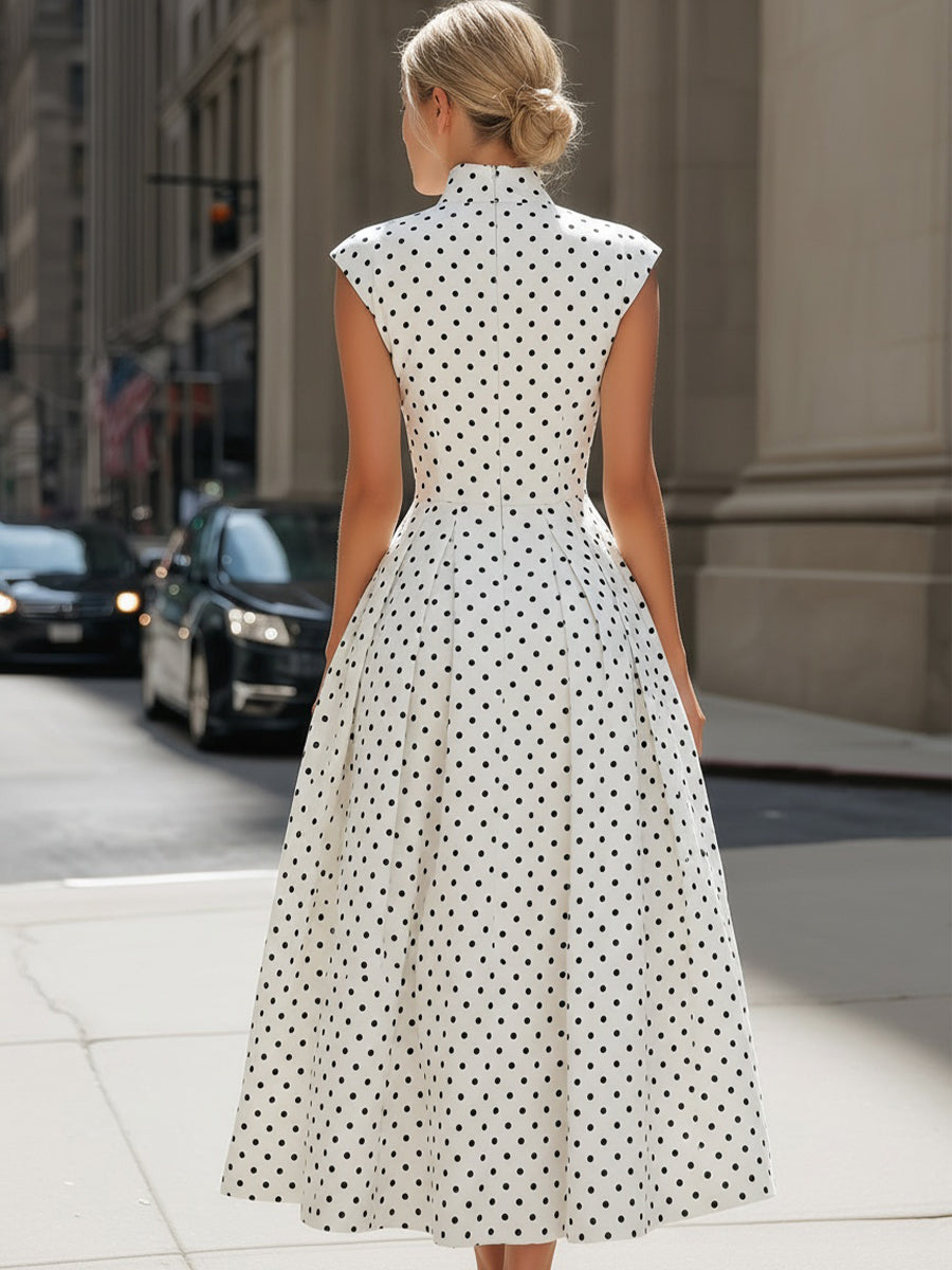 Polka Dot Midi Dress – Agathe by Maravesse (6)