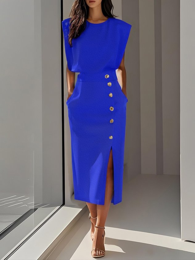 Dress in Royal Blue – Blanche by Maravesse