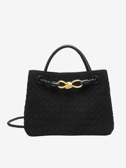 Suede Bag in Black – Camille by Maravesse