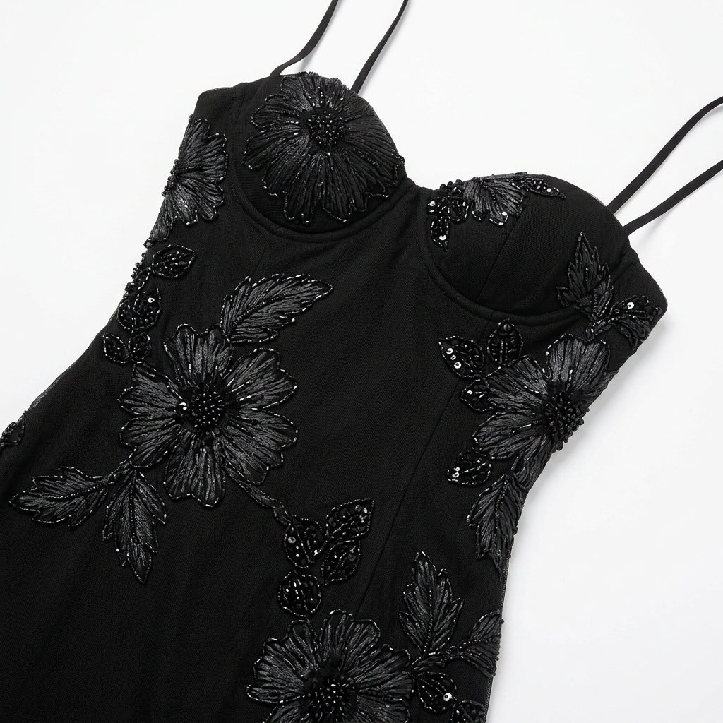 Lace Corset Maxi Dress – Odile by Maravesse (5)